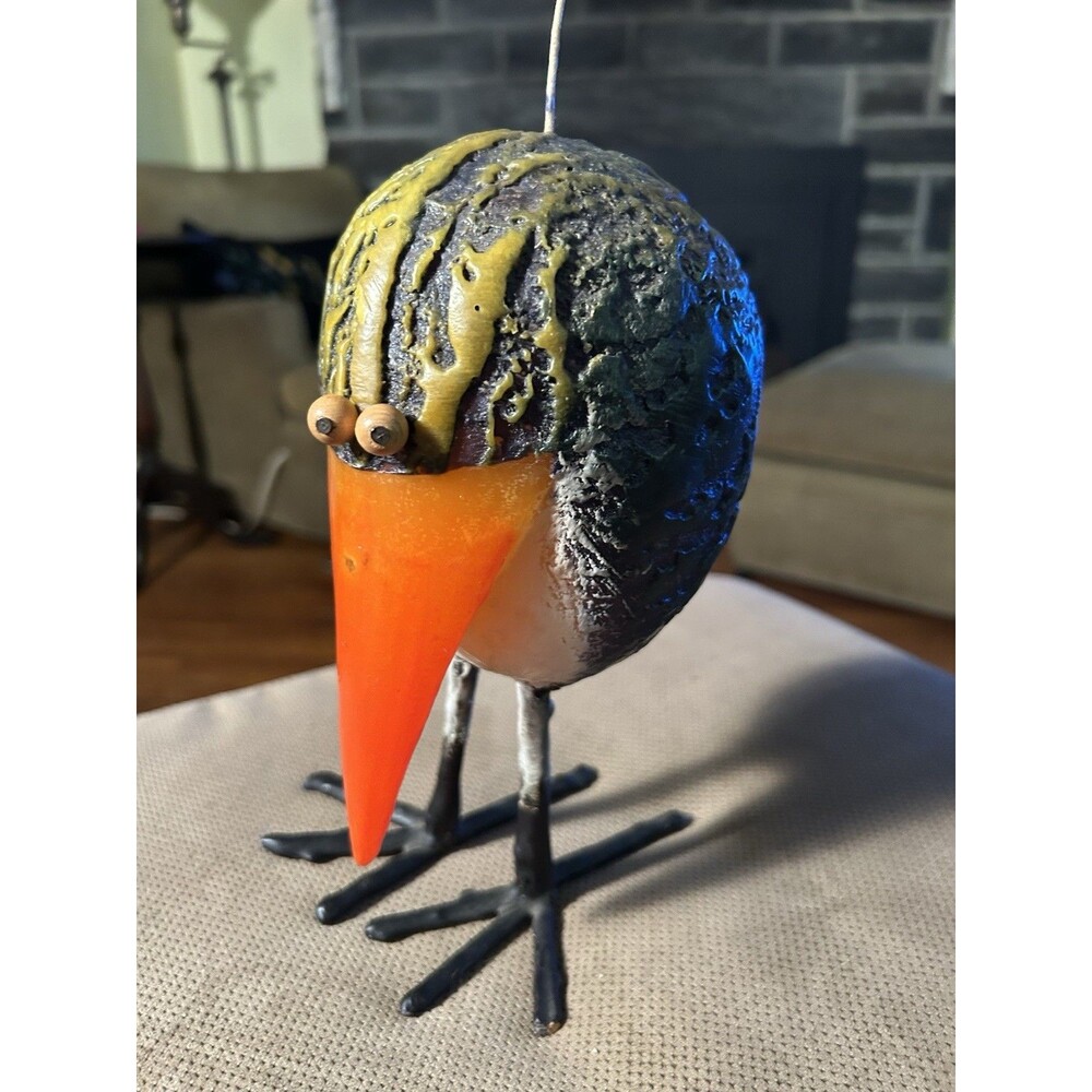 Vintage Crazy Bird Candle Kitsch Dodo MCM 1960s- 70s Large Size